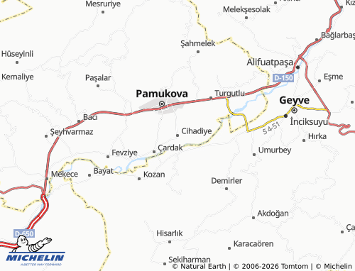 MICHELIN Cihadiye map - ViaMichelin