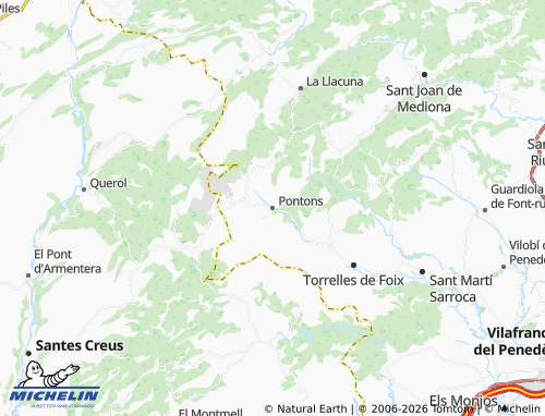 Mappa MICHELIN Pontons - ViaMichelin