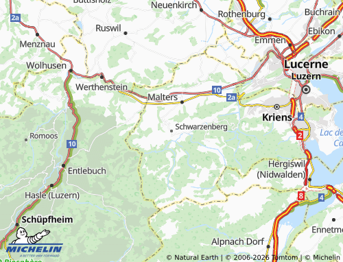 Mapa MICHELIN Schwarzenberg - ViaMichelin