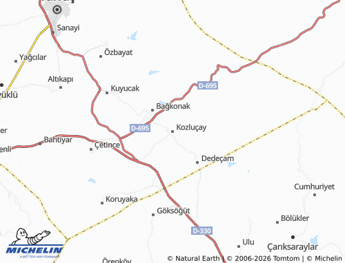 MICHELIN Kozluçay map - ViaMichelin