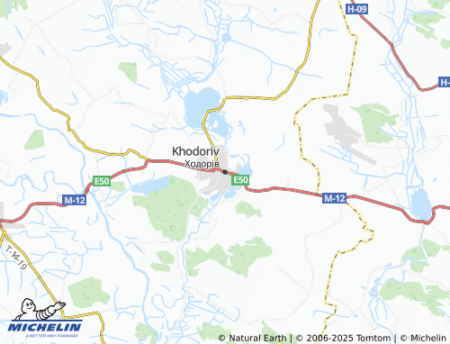 MICHELIN Khodoriv map - ViaMichelin