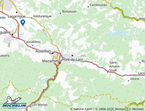 MICHELIN Pont-de-Larn map - ViaMichelin