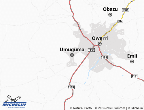 Mapa MICHELIN Umuguma - ViaMichelin