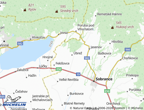 Kaart MICHELIN Úbrež - ViaMichelin