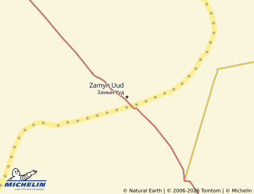 Carte MICHELIN Zamyn Uud - ViaMichelin