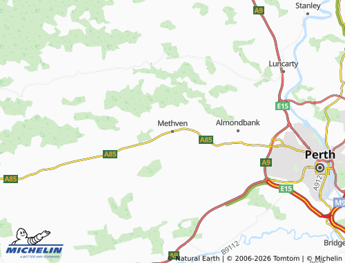 Mappa MICHELIN Methven - ViaMichelin