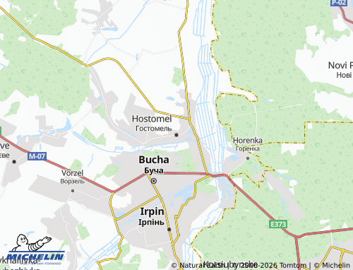 Mappa MICHELIN Hostomel - ViaMichelin