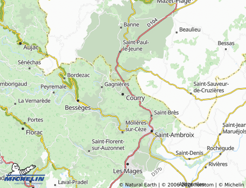 Mappa MICHELIN Courry - ViaMichelin
