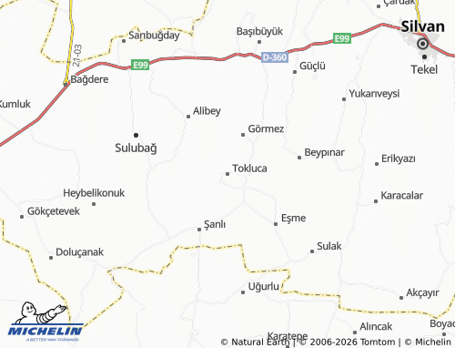 MICHELIN Tokluca map - ViaMichelin