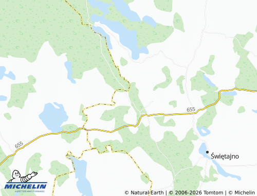 MICHELIN Jelonek map - ViaMichelin