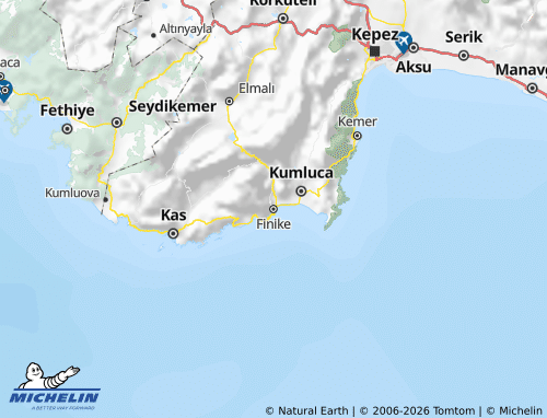 Mappa MICHELIN Finike - ViaMichelin