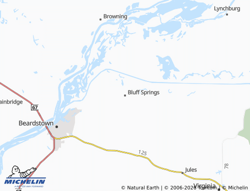 Carte MICHELIN Bluff Springs - ViaMichelin