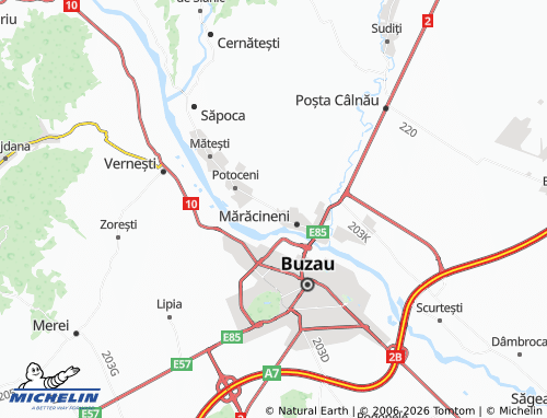 MICHELIN Căpățânești map - ViaMichelin