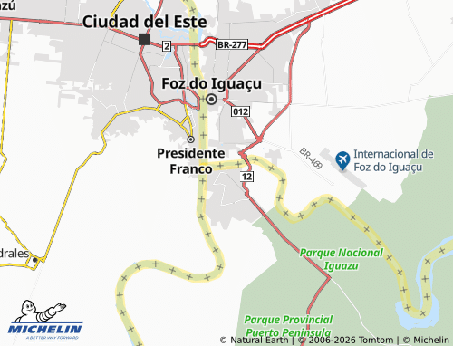 Mapa MICHELIN Puerto Iguazú - ViaMichelin