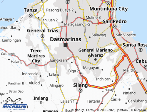 MICHELIN Sampaloc 1 map - ViaMichelin