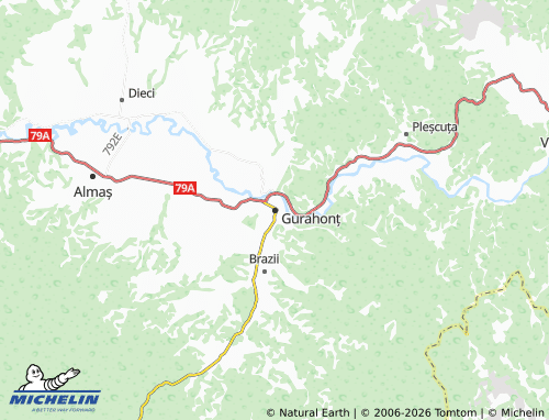 MICHELIN Gurahonț map - ViaMichelin