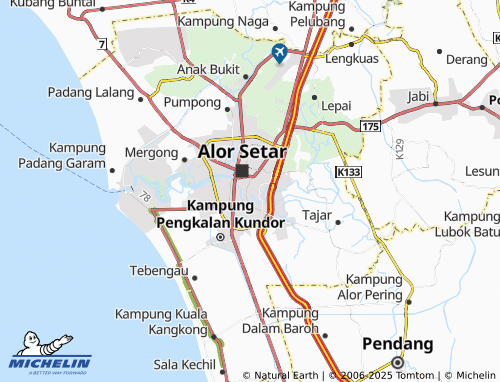 Mappa MICHELIN Taman Tanjung Bendahara - ViaMichelin
