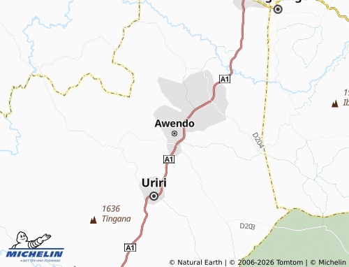 Mappa MICHELIN Awendo - ViaMichelin
