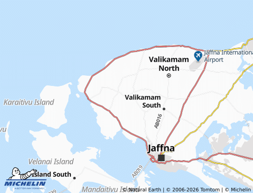 Mapa MICHELIN Valikamam West - ViaMichelin