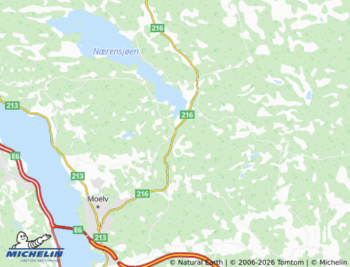 MICHELIN Næroset map - ViaMichelin