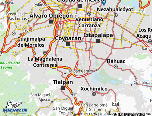 Mapa MICHELIN San Pablo Tepetlapa - ViaMichelin