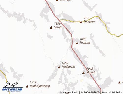 Kaart MICHELIN Morapaneng - ViaMichelin