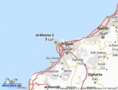 Mapa MICHELIN al-Meena Hada'iq - ViaMichelin