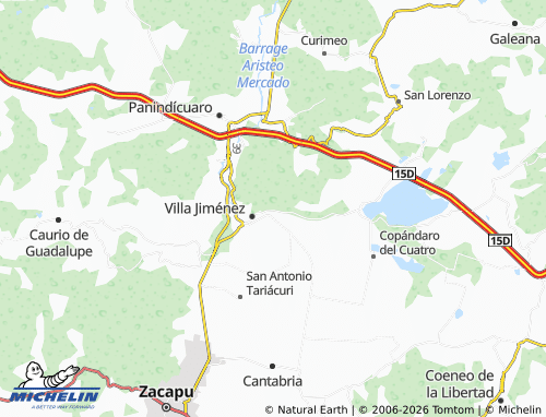 Mapa MICHELIN Emiliano Zapata - ViaMichelin