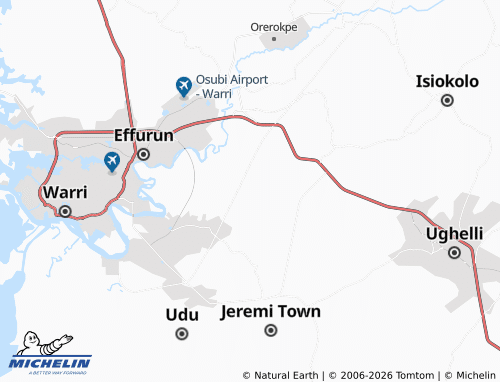 MICHELIN Egbo map - ViaMichelin