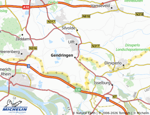 Carte MICHELIN Gendringen - ViaMichelin