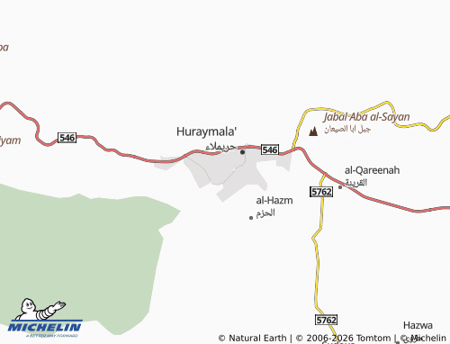 Mappa MICHELIN al-Hazm - ViaMichelin