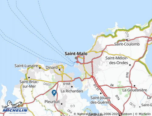 Carte MICHELIN Saint-Malo - ViaMichelin