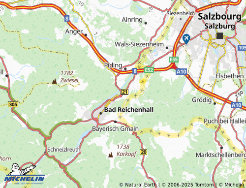 MICHELIN-Landkarte Weißbach - ViaMichelin