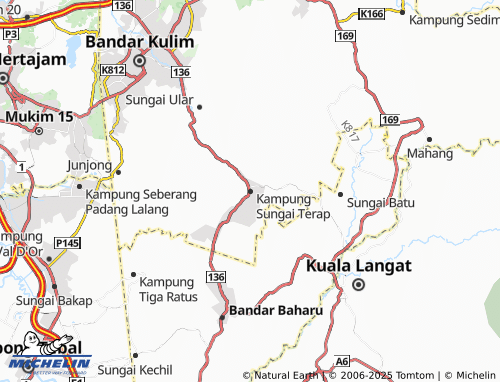 MICHELIN Kampung Sungai Terap map - ViaMichelin