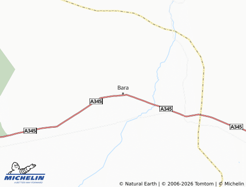 MICHELIN Bara map - ViaMichelin