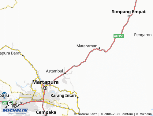 MICHELIN Pematang Hambawang map - ViaMichelin