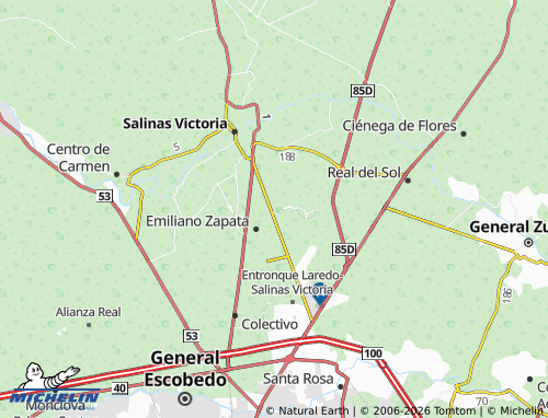MICHELIN-Landkarte Ciudad Satélte del Norte - ViaMichelin