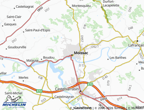Mappa MICHELIN Moissac - ViaMichelin