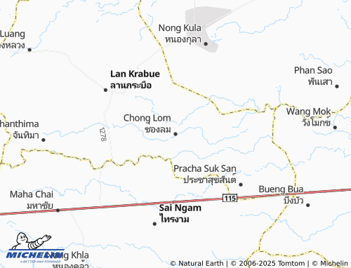 Kaart MICHELIN Chong Lom - ViaMichelin