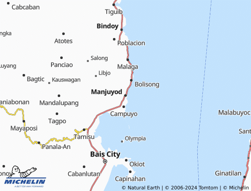 MICHELIN Manjuyod map - ViaMichelin