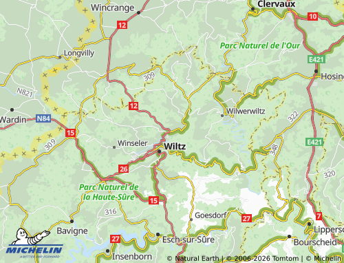 Mapa MICHELIN Erpeldange - ViaMichelin