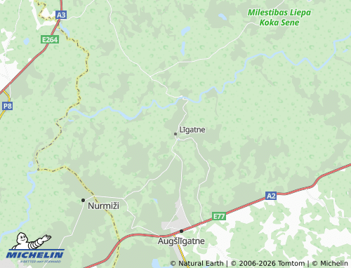 Mapa MICHELIN Līgatne - ViaMichelin
