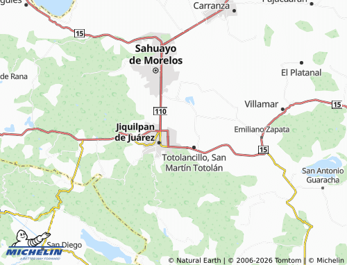 MICHELIN-Landkarte El Llano - ViaMichelin