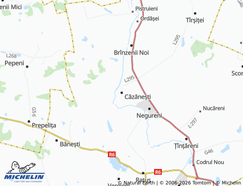 MICHELIN Căzănești map - ViaMichelin