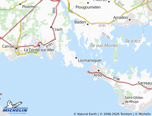 Mappa MICHELIN Locmariaquer - ViaMichelin