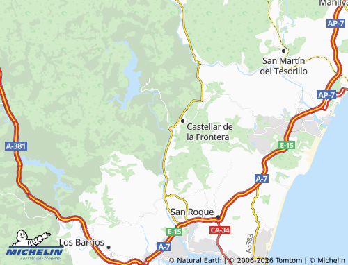 Mapa MICHELIN Almoraima - ViaMichelin