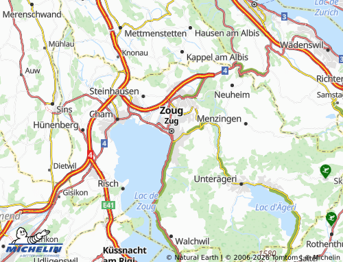 Mappa MICHELIN Zugo - ViaMichelin