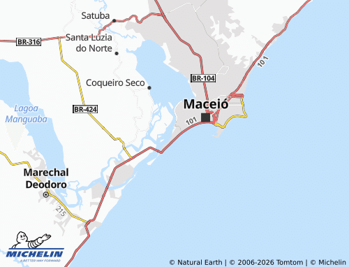 Mappa MICHELIN Pontal da Barra - ViaMichelin