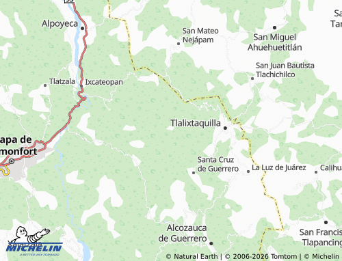 MICHELIN Ahuacatitlán map - ViaMichelin