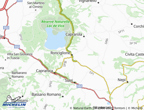 MICHELIN-Landkarte Ronciglione - ViaMichelin